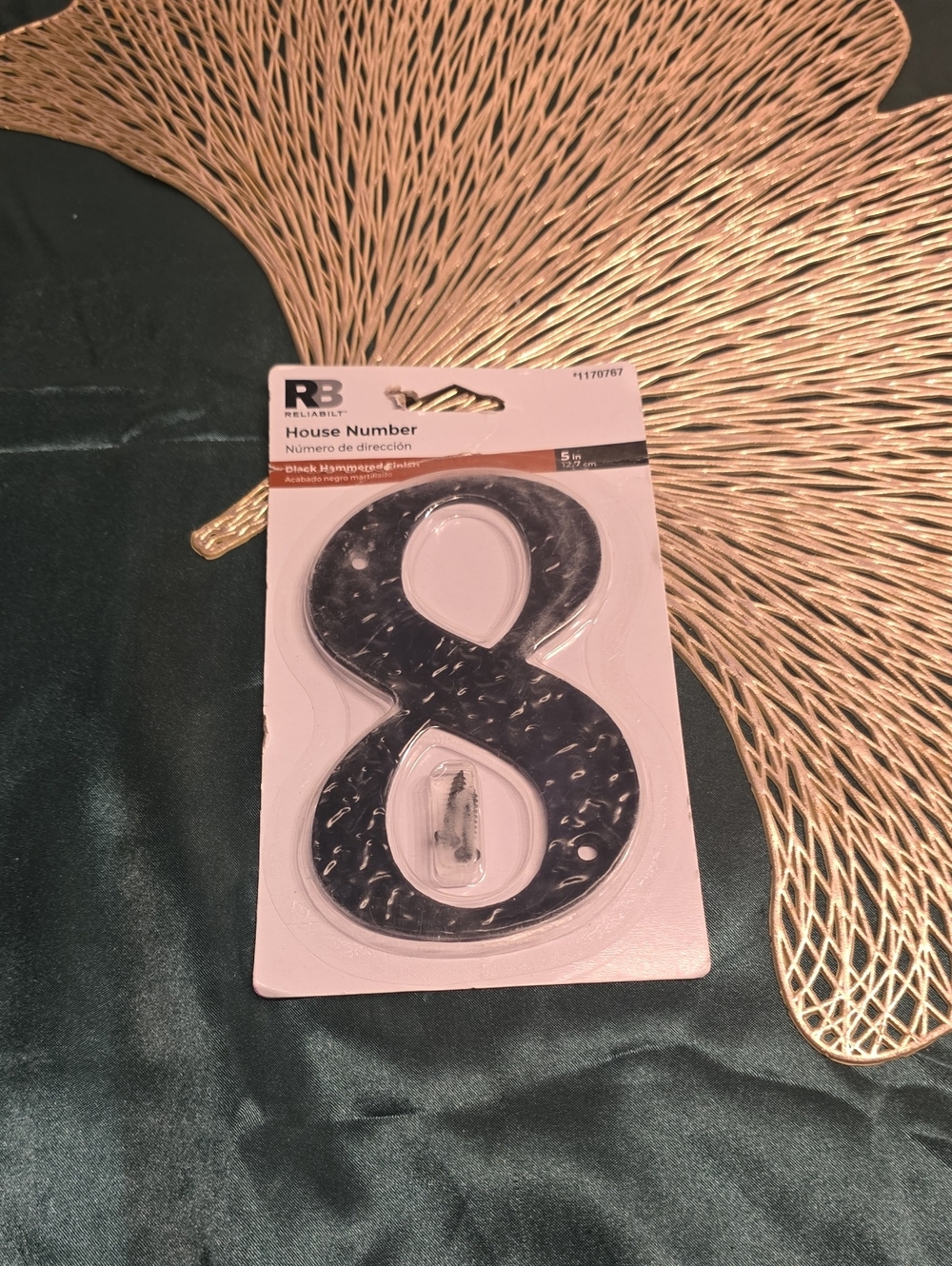 Black House Number '8' - Decorative Address Digit